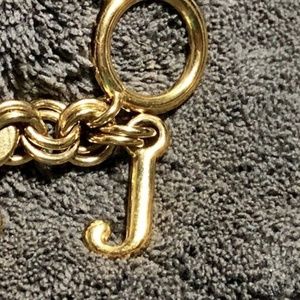 Juicy Couture Jewelry - Juicy Couture Goldtone Heart & J Charm Bracelet Juicy Couture Jewelry - Juicy Couture Goldtone Heart & J Charm Bracelet